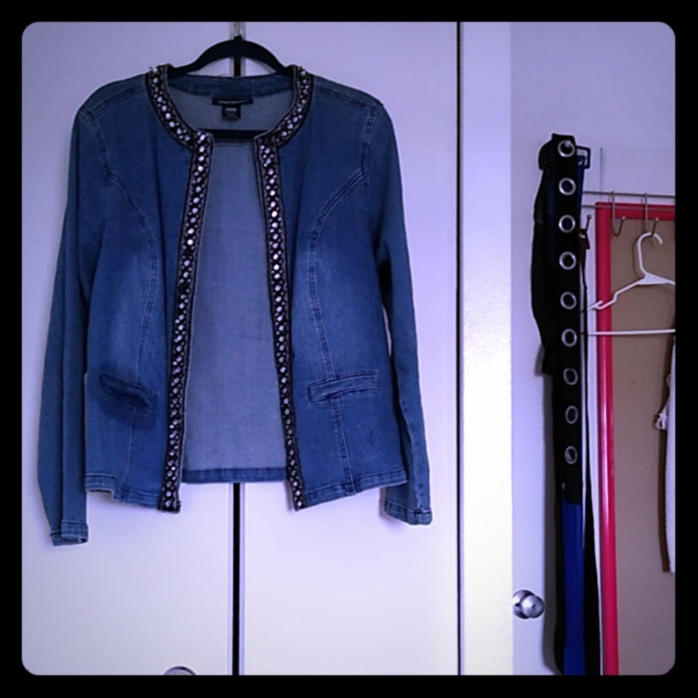 Denim jacket.